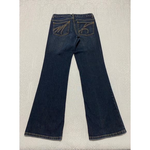 Michael Kors Bootcut Women's Jeans Size 2 Blue Low Rise Stretch - Picture 2 of 9